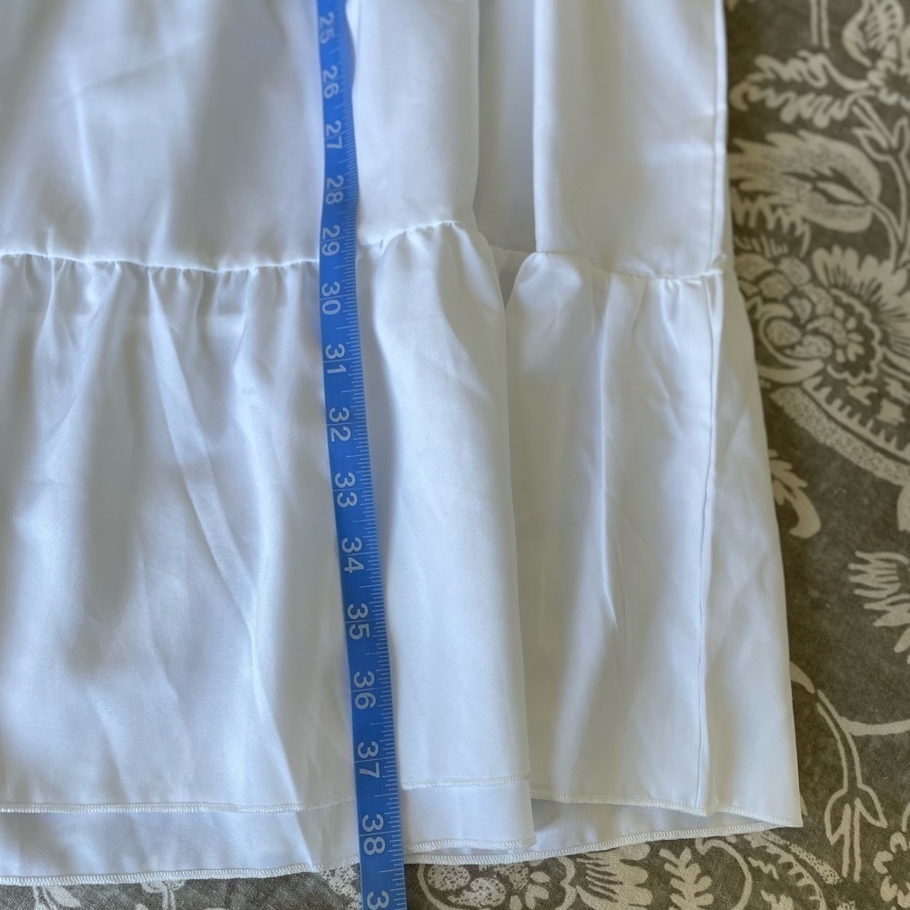 White dress sheer beach cover up short sleeve small NWT - Picture 9 of 9